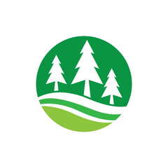 Pine tree logo images illustration