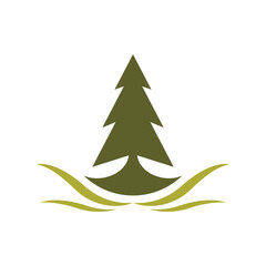Pine tree logo images illustration