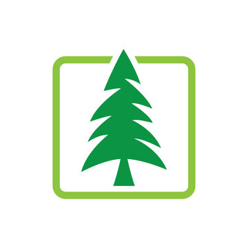 Pine tree logo images illustration