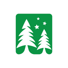 Pine tree logo images illustration