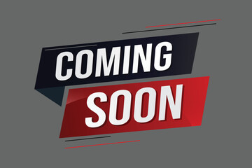 coming soon word concept vector illustration with lines 3d style for social media landing page, template, ui, web, mobile app, poster, banner, flyer, background, gift card, coupon, label, wallpaper