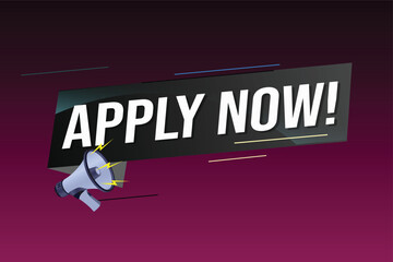 Apply now Banner design template for marketing. Last chance promotion or retail. background banner modern graphic design for store shop, online store, website, landing page	
