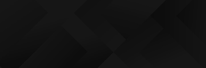 Obraz premium Abstract dark black Geometric banner design background.