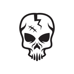Skull logo images illustration