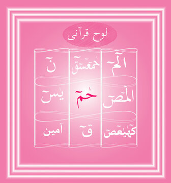 LOHE QURANI ISLAMIC WALLPAPER BACKGROUND VECTOR IMAGE
