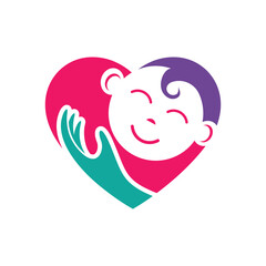 Baby logo images illustration