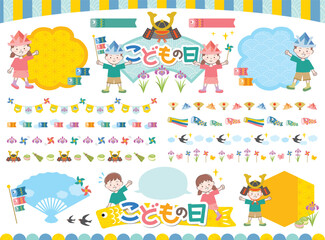 こどもの日　イラストセット　A03