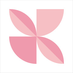 Pink Flat Mosaic Geometric