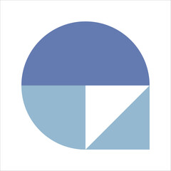 Blue Flat Mosaic Geometric