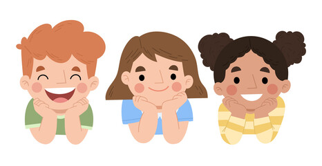 Happy kids illustration children's day