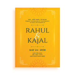 indian wedding invitation card celebrate the big day with hindu traditions - obrazy, fototapety, plakaty