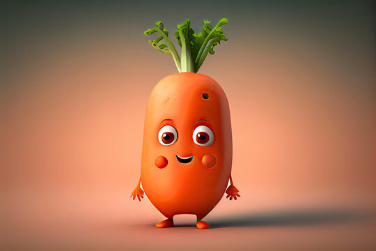 recommend clip art: Cute Carrot character