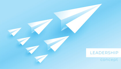 origami style plane leading with a strong corporate culture