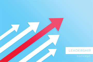 corporate leader with direction towards future target background