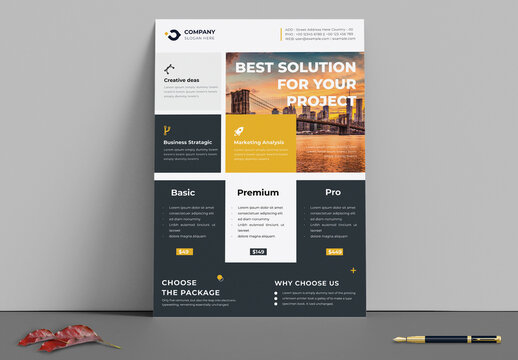 Business Solution Flyer Design Template