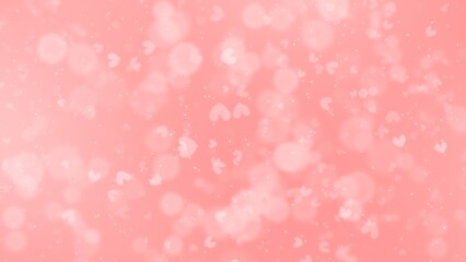 Abstract Backgrounds hart bokeh  on pink background in valentine 's day