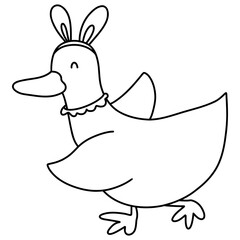 duck, garden equipment, farming concept