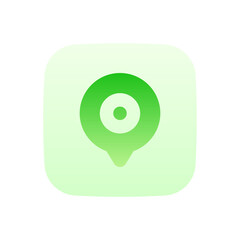 location flat gradient icon