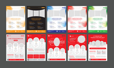 A pack of 10 Below The Line (BTL) A4 Campaign Poster, Flyer, Brochures, or any other BTL promotional tools using printing method