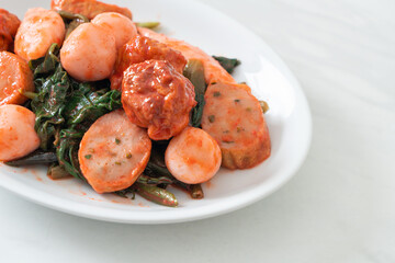 Stir Fried Fish Balls with Yentafo Sauce