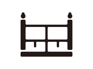 和風アイコン [欄干] ベクターイラスト