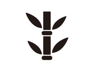 和風アイコン [竹] ベクターイラスト