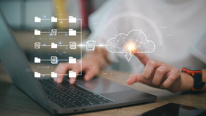 Cloud computing and online storage technologies, Internet server services, data transfer, and data...