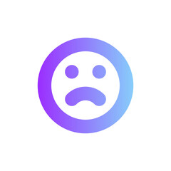 sad gradient icon