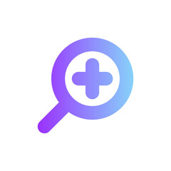 Fototapeta premium zoom in gradient icon