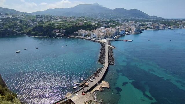 Ischia Ponte - Panoramica dal Monastero delle Monache al Castello Aragonese
