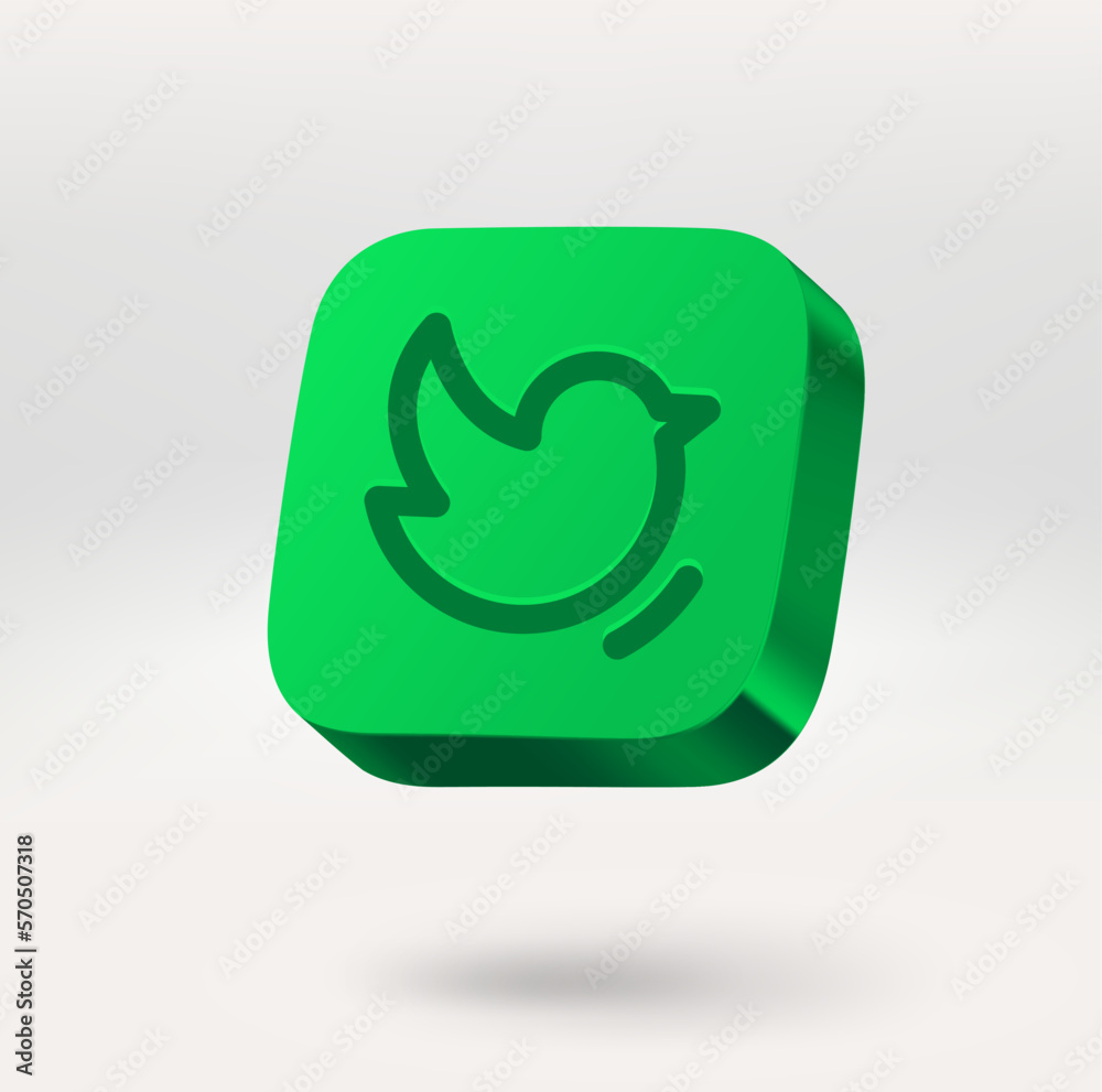 Poster Mobile application icon. 3d vector icon isolated on white background