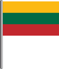 Fototapeta premium Lithuania flag 78