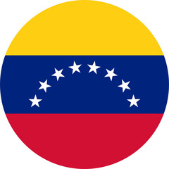 Venezuela flag round shape 105