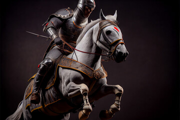 Fototapeta na wymiar statue of the knight