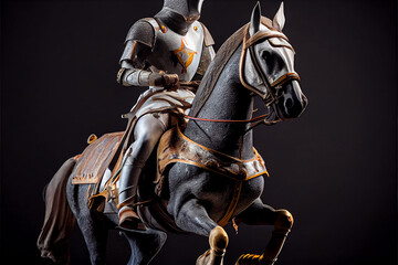 Naklejka premium statue of the knight