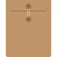 illustration of a envelope, icon flat design