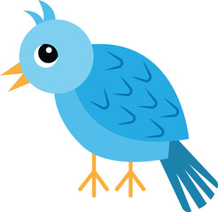 blue bird vector image or clipart