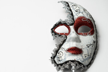 carnival mask on white background