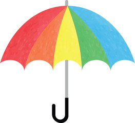 colorful umbrella vector illustration