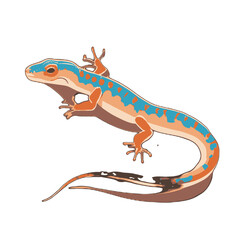 Lizard gecko illustration artwork vector graphic, cute geckos vectorized