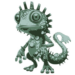 Fototapeta premium Lizard gecko illustration artwork vector graphic, cute geckos vectorized