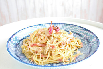 春色カルボナーラ　桜のイメージ