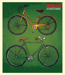 Fototapeta premium bicycle illustration for print