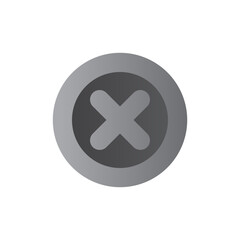 Obraz premium cancel two tone gradient icon