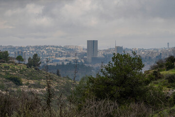 Fototapeta na wymiar Stormy Weather in Jerusalem, Israel