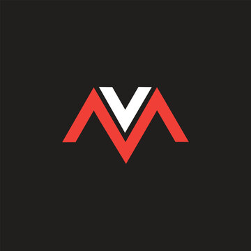 Mv or vm logo design vector templates 
