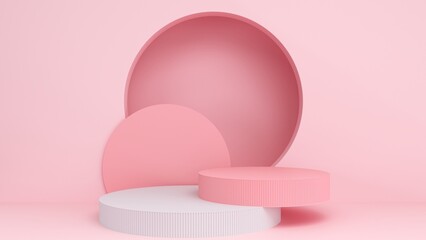 Abstract background. podium geometric minimal background for business product display presentation. 3d rendering illustration.
