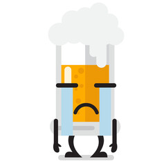 Sadness Glass of beer character