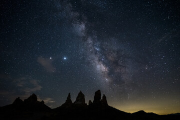 Milky Way above Trona Pinnacles, California