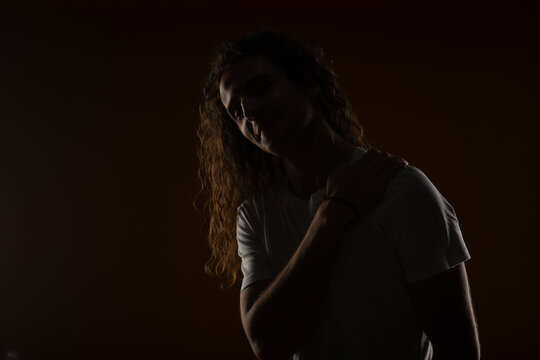 A smiley handsome curly guy